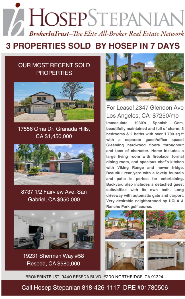 3 Sales by Hosep in 10 days